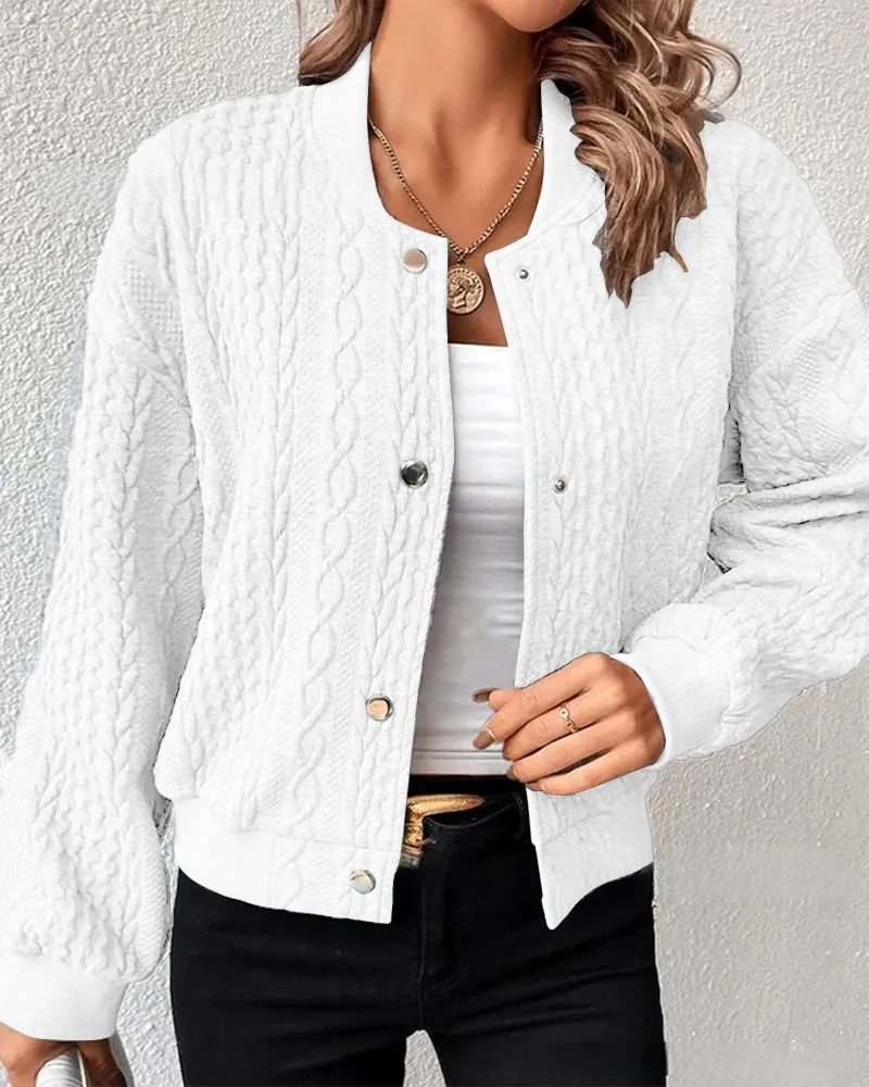 Heidi-Mode | Eleganter Cardigan aus strukturiertem Stoff