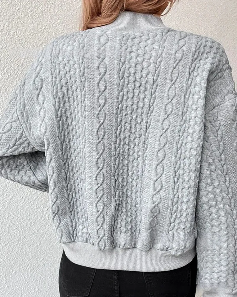 Heidi-Mode | Eleganter Cardigan aus strukturiertem Stoff