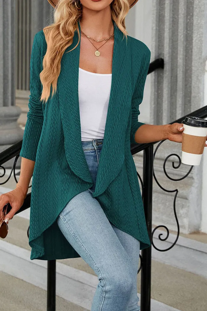 Heidi-Mode | Weit Gestrickter Cardigan Mit Revers
