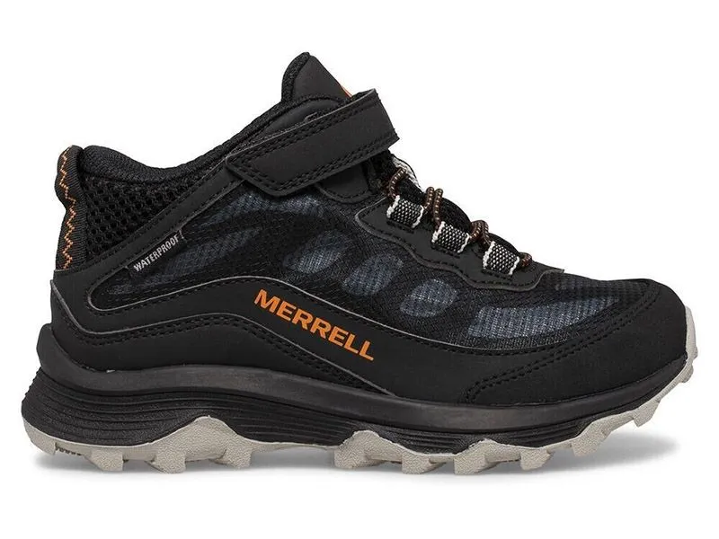 Merrell Moab Speed Mid A/C Black Kinder Wanderschuhe
